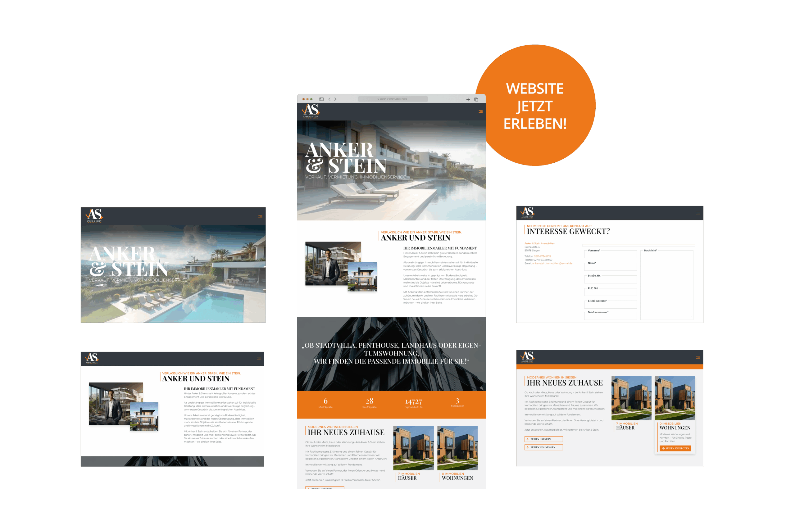 Anker & Stein – Webdesign Siegen: Website & Screendesign von der Digitalagentur hype.media