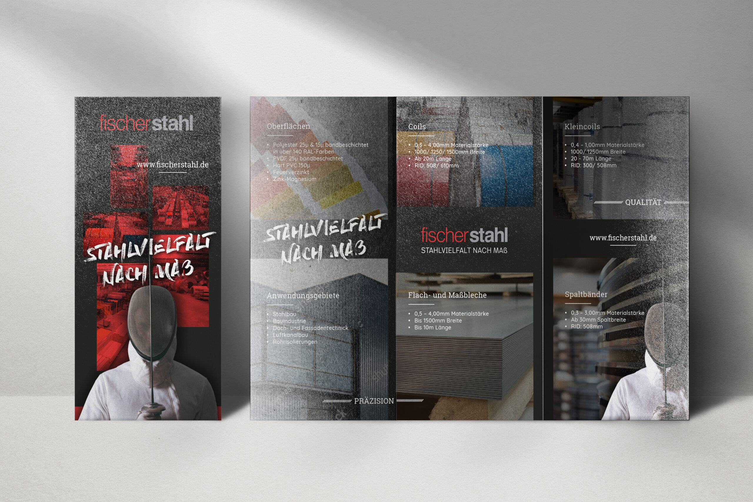 FISCHER STAHL &ndash; Designbeispiel aus dem Projekt der Agentur hype.media &ndash; Ansicht 2