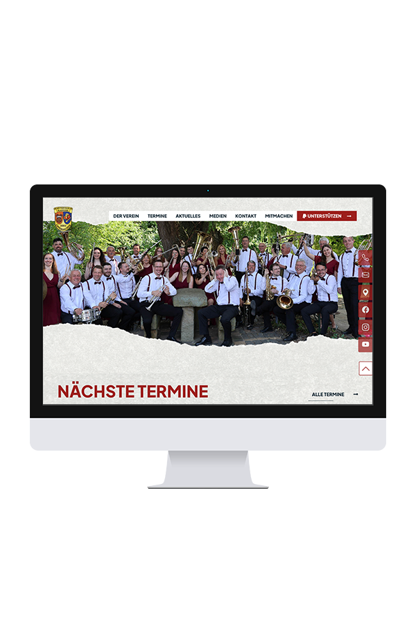 Wettertaler Blasmusik &ndash; Projekteinblick der Digitalagentur hype.media
