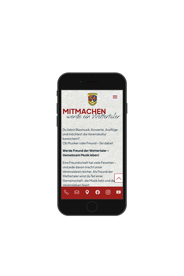 Wettertaler Blasmusik &ndash; Umsetzung durch hype.media &ndash; Werbeagentur Siegen & Butzbach