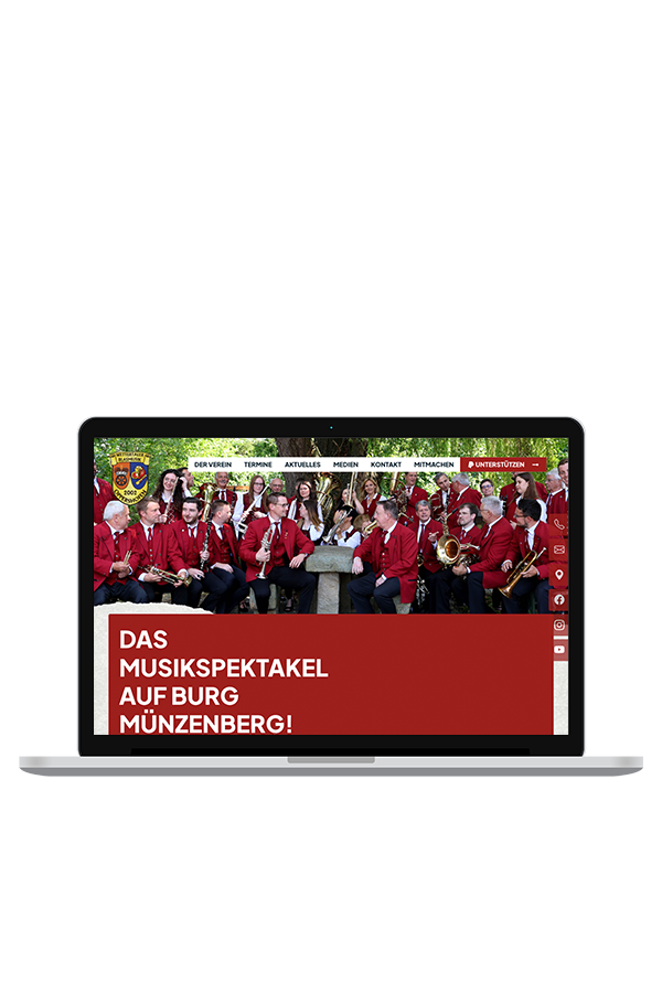 Wettertaler Blasmusik &ndash; Gestaltungsdetail &ndash; Projekt der Werbeagentur Butzbach (hype.media)